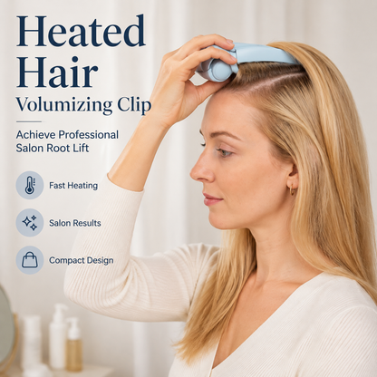 🎉 Over 48,000 Sold 💇 Cordless Heated Root Volumizing Hair Clip – Portable Styling Tool for Fine, Straight Hair