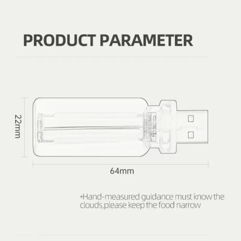 Car USB Touch Dimmable LED Filament Night Light