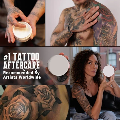Vegan Deluxe Tattoo Balm Petroleum Free Moisturizer for Healing Faded Tattoo Aftercare