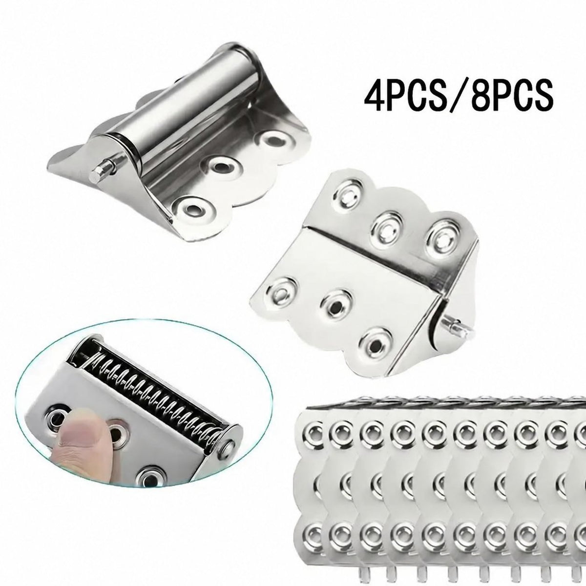 🔥LAST DAY 49% OFF - 🛠️🚪Stainless Steel Spring Butterfly Hinges, Self Closing Door Hinges