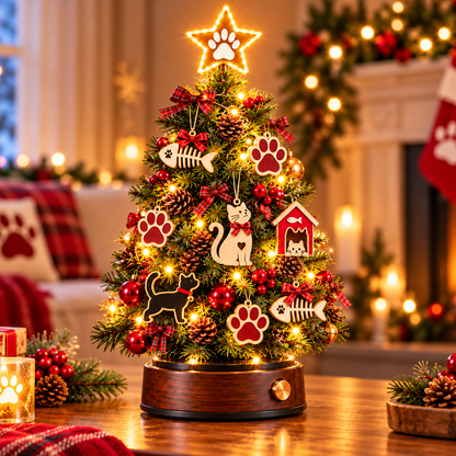 ✨ Christmas with Paws™ | Lighted Dog-Themed Holiday Tree