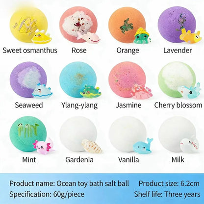 🛁Free Shipping🐣Bath Bombs For Kids – 12 Pack With Surprise Toys Inside, Easter Basket Stuffers