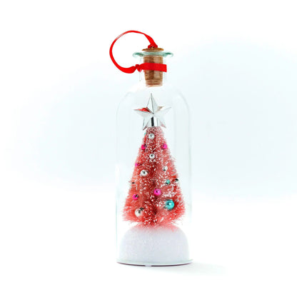Recordable Christmas Tree Message Bottle | Personalized Holiday Decor Gift
