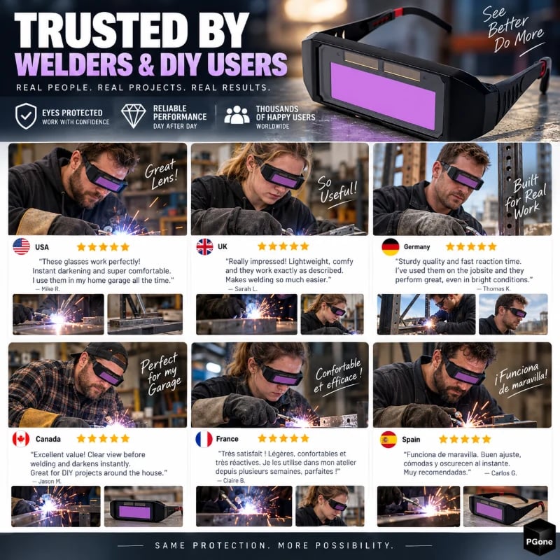 🔥HOT SALE🔥Auto-Darkening Anti-Glare Welding Glasses
