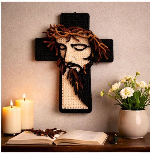 Handcrafted Crochet Cross