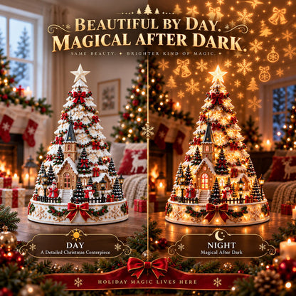 ⏳ Last day to save 49% –🎄🎅 MerryRealm Christmas Village Lightscape Tree