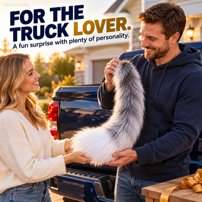 🔥Wagging Truck Tail🛻 – Fluffy Vehicle Decoration & Fun Gift for Truck Lovers 🎁
