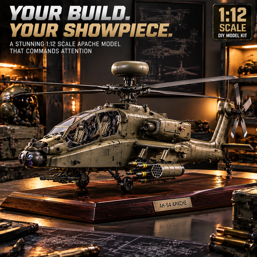Apache Attack Helicopter Model Kit – Build Your Own Military Aviation Legend