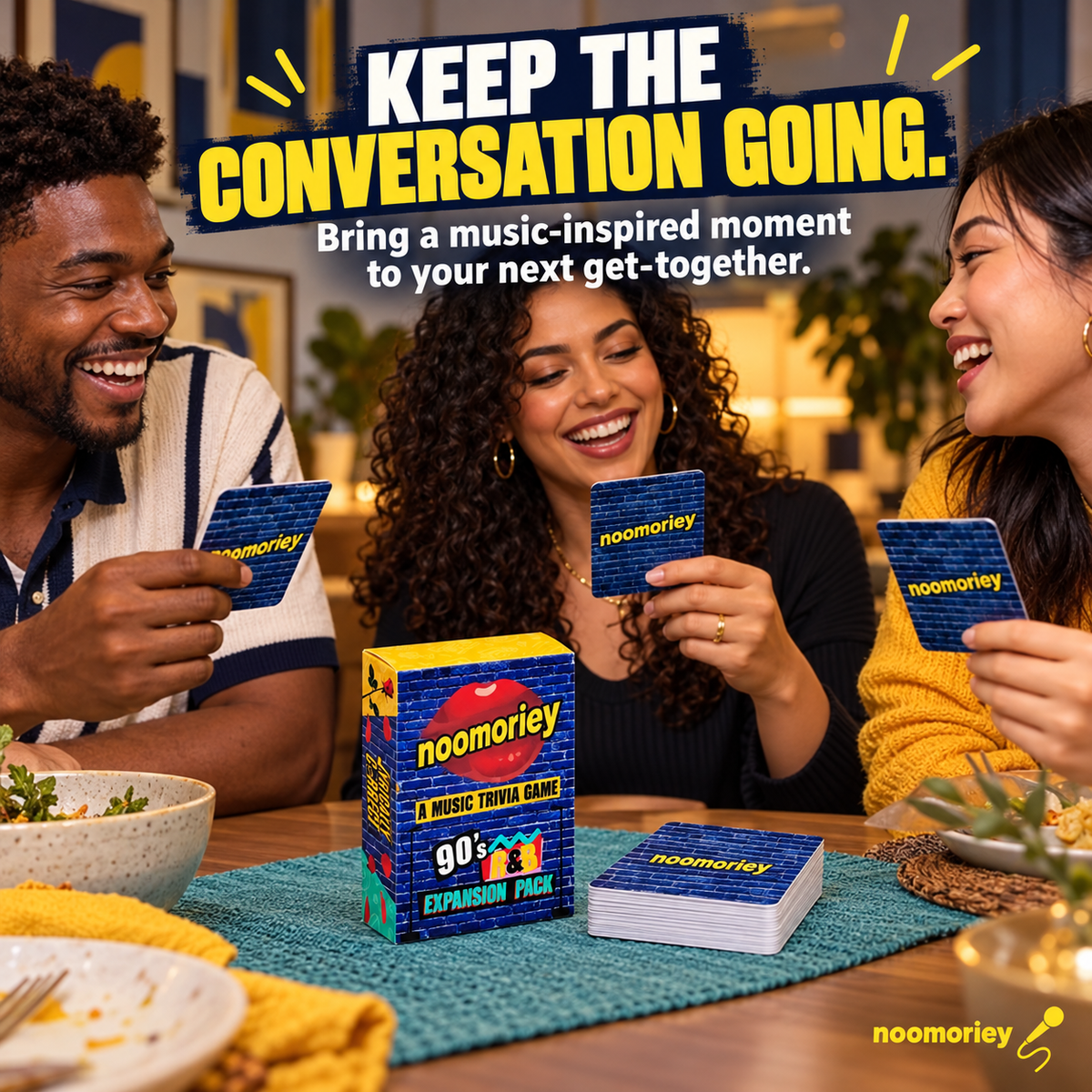 90s R&B Music Trivia Card Game – Nostalgic Party Game for Music Lovers