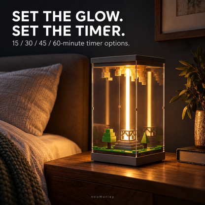 ✨ Miniature World RGB Lamp – Rechargeable Mood Light with Timer 🌈