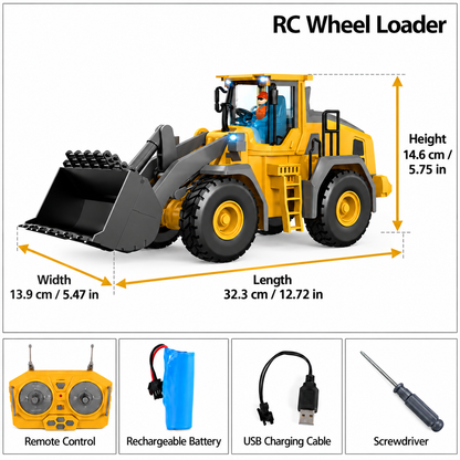 🚜2.4G Alloy RC Construction Team 1:20 Scale – 🏗️Big Remote Control Truck Fleet Toy for Boys (Free Shipping✈️)