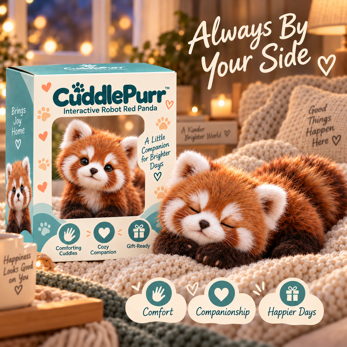 ❤️🐾Last Day 49% OFF🐼Red Panda – Interactive Plush Companion | A Little Friend, A Lot of Love