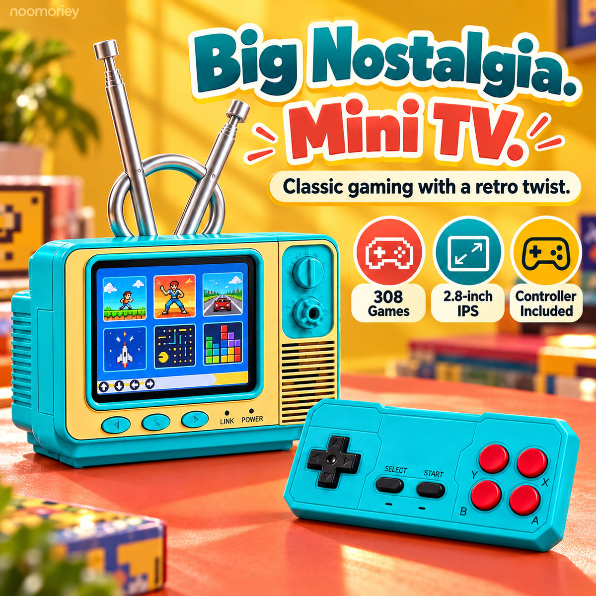 🔥Black Friday Deal🎮GV300 Retro Handheld Game Console – 2.8' IPS Screen, Portable Gaming Device & Gift for Gamers