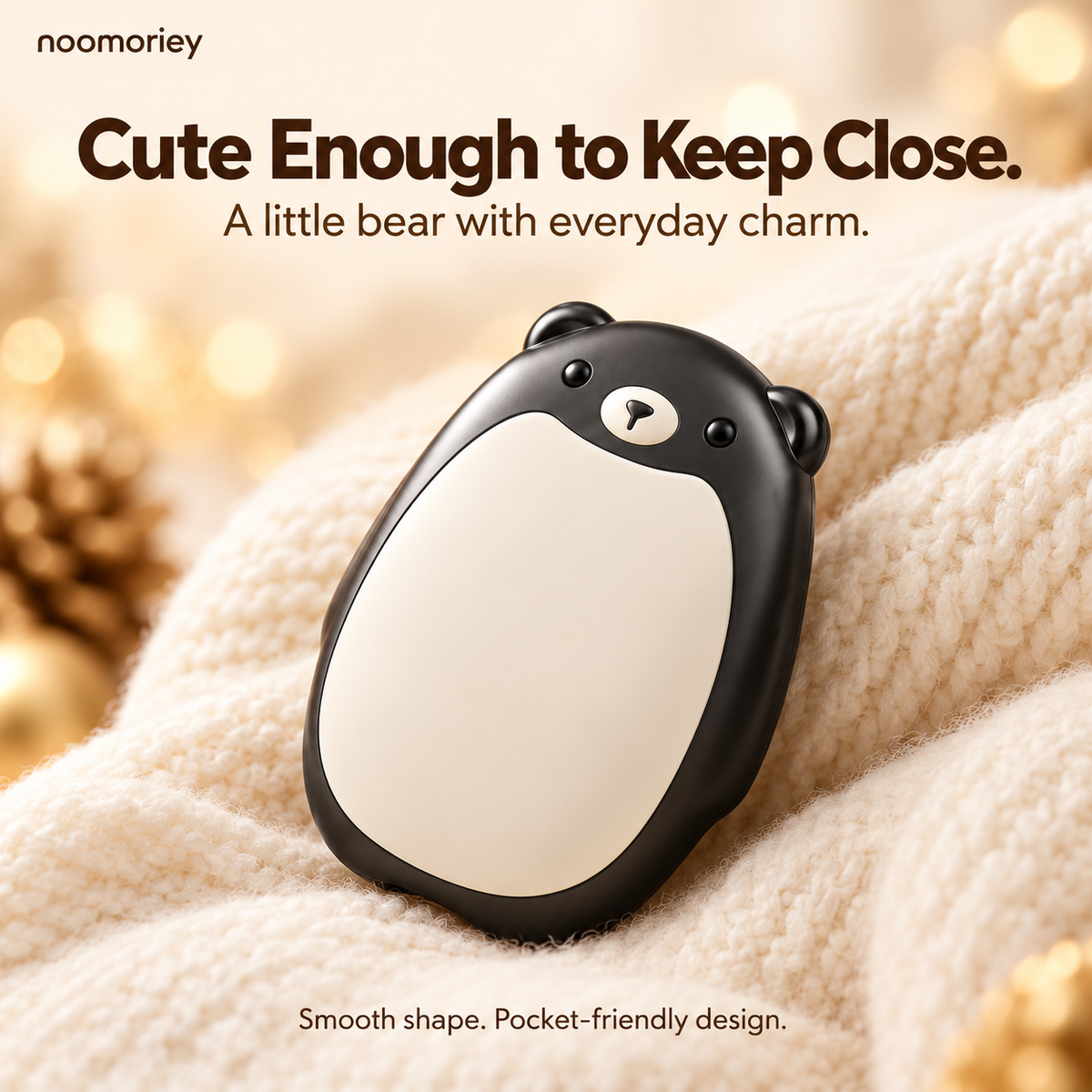 Cozy Bear Rechargeable Hand Warmers – 2-Pack Magnetic Design with 3 Heat Levels
