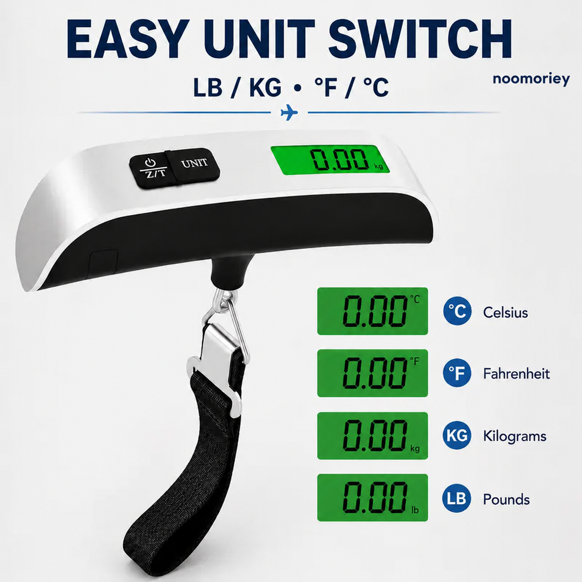 ✈️ TRAVEL SPECIAL: Digital Luggage Scale – 110lb/50kg Capacity, Backlit Display & Portable Design for Smarter Packing 🧳✨