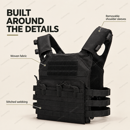 🎒 Lightweight Adjustable Utility Vest – Outdoor Multi-Pocket Chest Bag