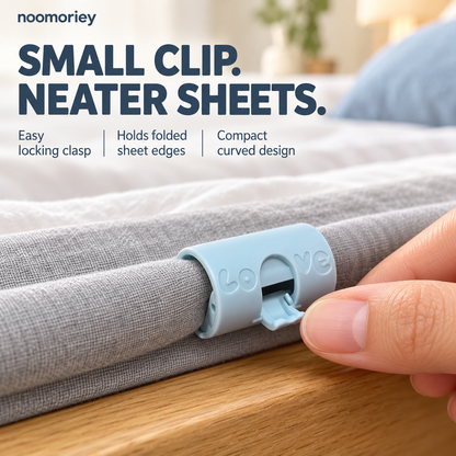 🛏️ 6 PCS Bed Sheet Holder Clips – Easy-Lock Fasteners for Neater, Stay-in-Place Bedding ✨
