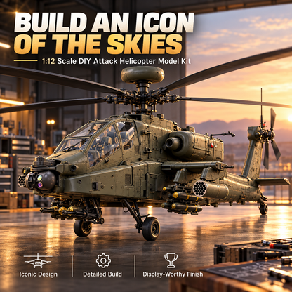 Apache Attack Helicopter Model Kit – Build Your Own Military Aviation Legend
