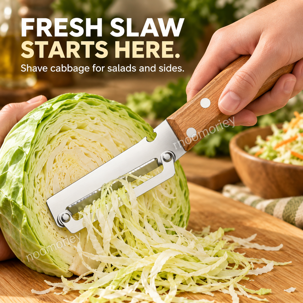 Stainless Steel Folding Vegetable Peeler with Wood-Grain Handle, Kitchen Fruit & Potato Peeler