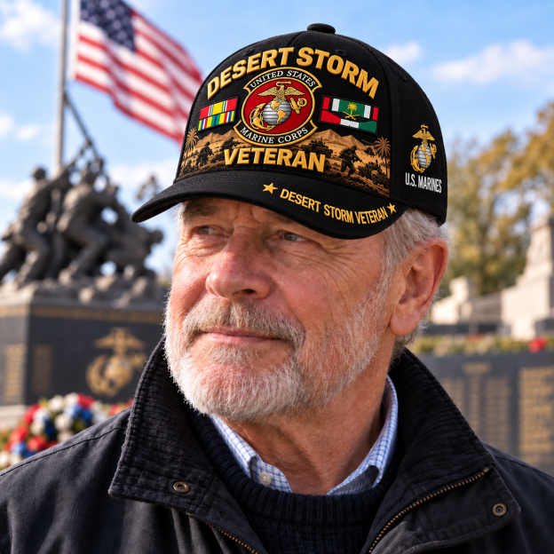 🏆Last Day Promo: 49% OFF! 🏜️Desert Storm Veteran Tribute Cap （1991–2026 -35TH ANNIVERSARY）