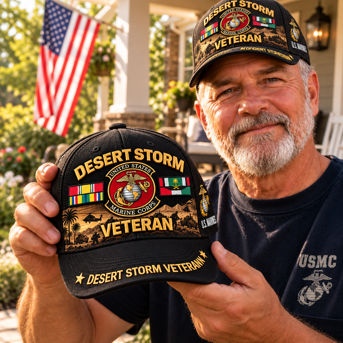 🏆Last Day Promo: 49% OFF! 🏜️Desert Storm Veteran Tribute Cap （1991–2026 -35TH ANNIVERSARY）
