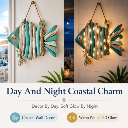 🌊Lighted Coastal Fish Wall Decor