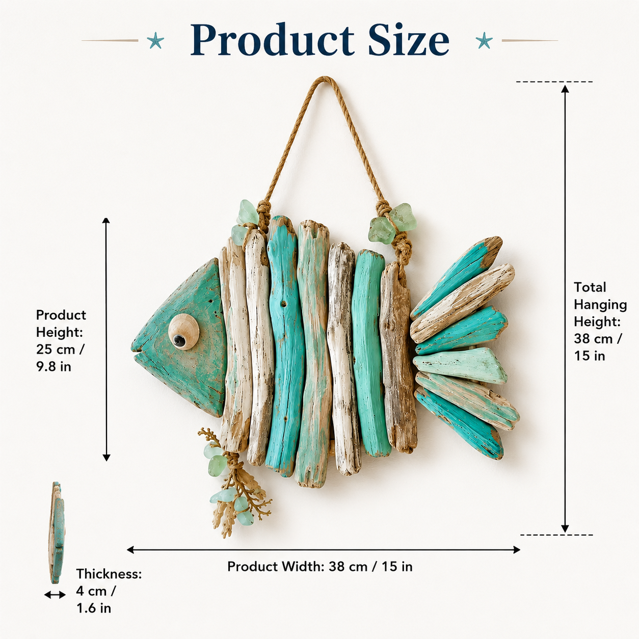 🌊Lighted Coastal Fish Wall Decor