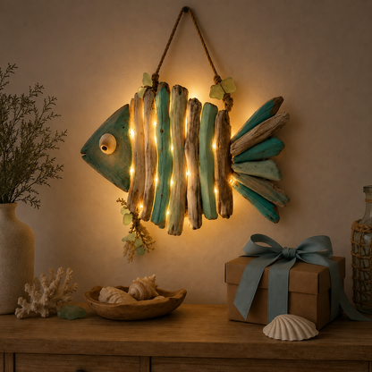 🌊Lighted Coastal Fish Wall Decor