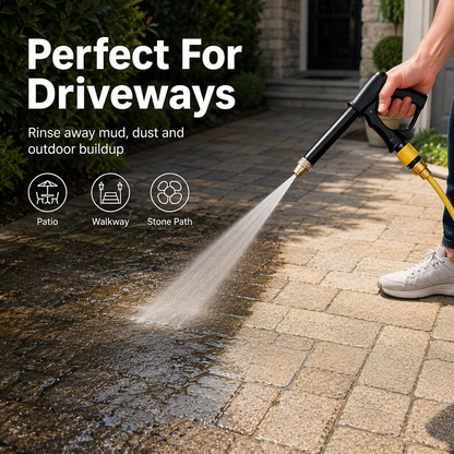 Portable High Pressure Water Sprayer, Adjustable Garden Hose Nozzle Sprayer