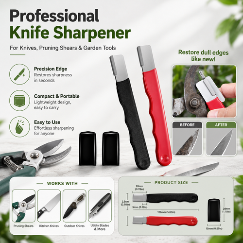 3 Count Professional Kitchen Knife Sharpener