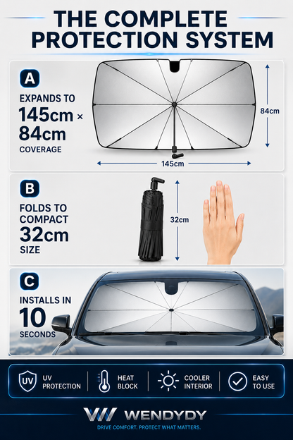 ✨️Last Day 50% OFF☀️🚗2026 Upgraded Car Windshield Sun Shade Umbrella