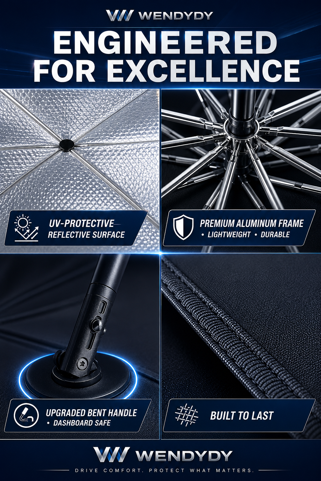 ✨️Last Day 50% OFF☀️🚗2026 Upgraded Car Windshield Sun Shade Umbrella