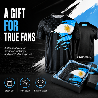 USA x Argentina Fusion Soccer Jersey – Premium Fan Edition | Lightweight Breathable Athletic Football Shirt for Match Day & Everyday Wear