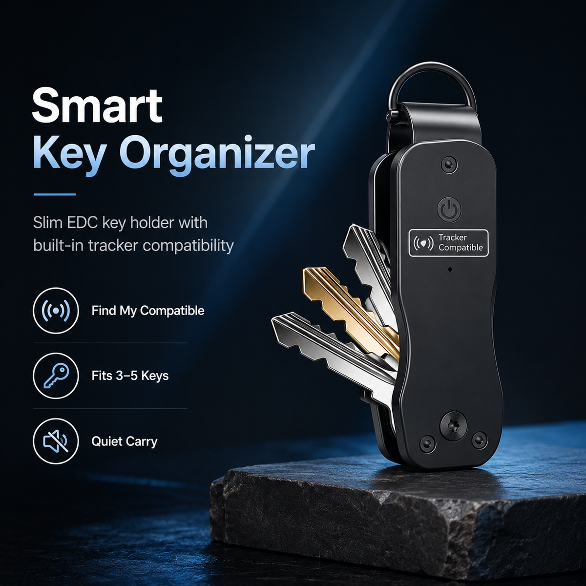 🔥Key Organizer Men's Keychains with Smart Tracker