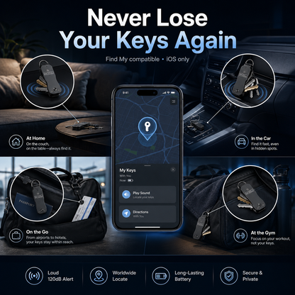 🔥Key Organizer Men's Keychains with Smart Tracker