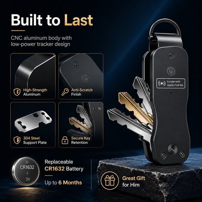 🔥Key Organizer Men's Keychains with Smart Tracker