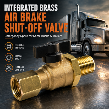 🔥 Bestseller Solid Brass Air Brake Cut Off Valve – Heavy-Duty Truck Repair Part ⚡