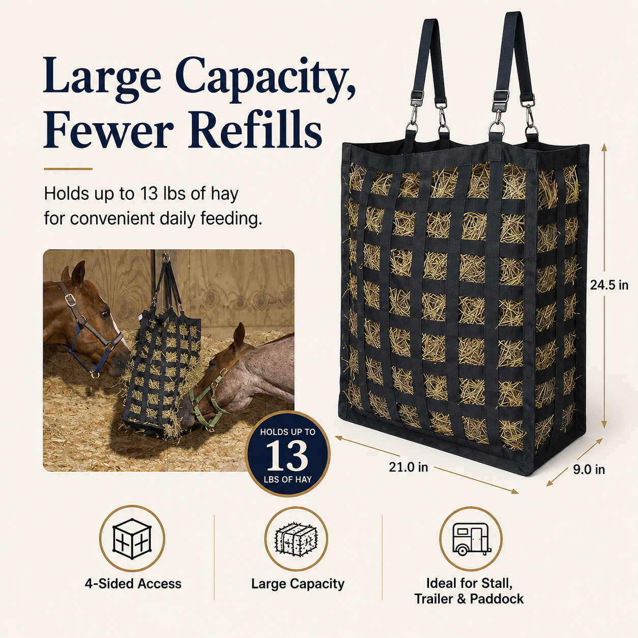 🔥Originals Supreme 4-Sided Slow Feed Hay Bag