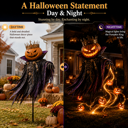 ✨HALLOWEEN SPECIAL • 49% OFF🎃Pumpkin King Awakening™ – Flowing LED Halloween Yard Light