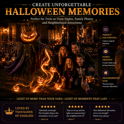 ✨HALLOWEEN SPECIAL • 49% OFF🎃Pumpkin King Awakening™ – Flowing LED Halloween Yard Light