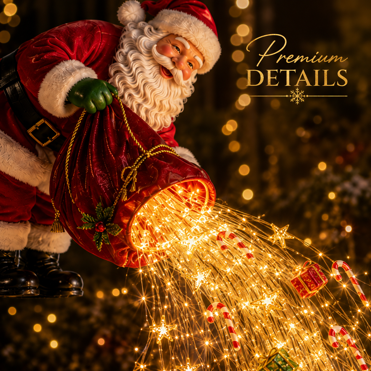 🎅Christmas Early Discount 49% Off 🎁 Santa’s Magic Pour – Flowing LED Christmas Garden Light