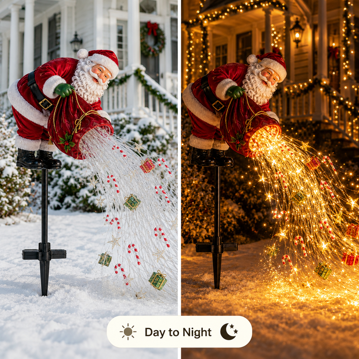 🎅Christmas Early Discount 49% Off 🎁 Santa’s Magic Pour – Flowing LED Christmas Garden Light
