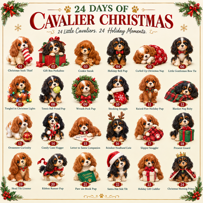 ⭐🐶 24 Days of Cavalier Christmas Advent Calendar 2026 – 24 Collectible Cavalier Surprises