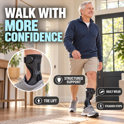 🦶 AFO Foot Drop Support Brace – Toe Lift Ankle Foot Support 🚶！！！