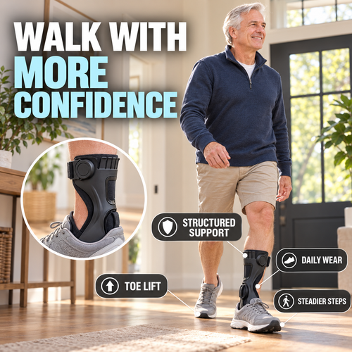 🦶 AFO Foot Drop Support Brace – Toe Lift Ankle Foot Support 🚶！！！