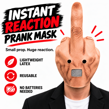 Uncanny Smile Reaction Mask – Halloween Prank & Party Mask