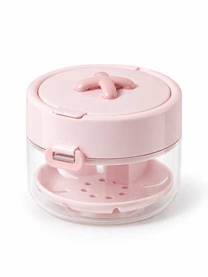 ✨ Travel Care Deal – Retainer Cleaning Case 🦷 Soak, Store & Rinse Container with Mirror & Brush for On-the-Go Use 💼