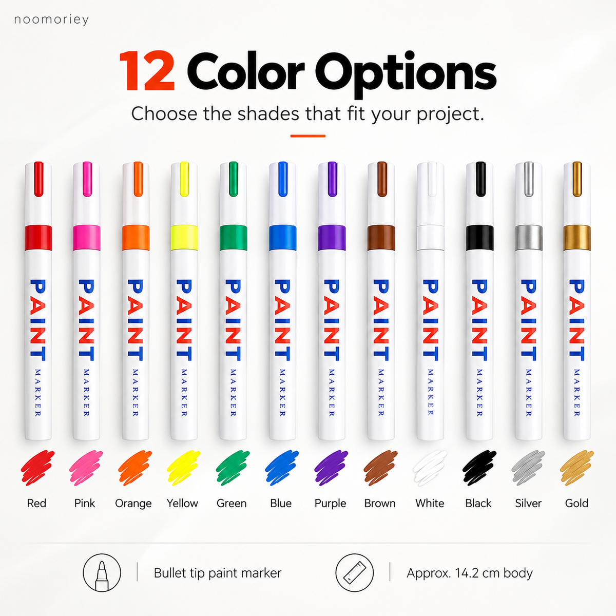 Waterproof Permanent Paint Marker – Multi-Surface Industrial Marking Pen for Tires, Metal, Stone & More