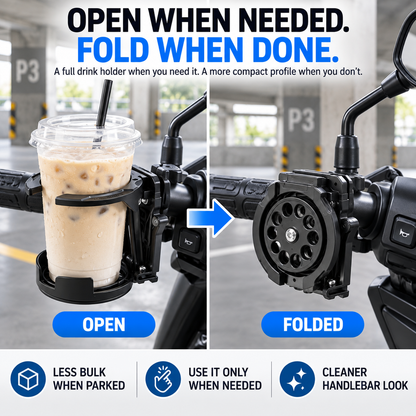 🔥Hot Sale-50%OFF🥤🔄 Foldable & Adjustable Handlebar Drink Holder