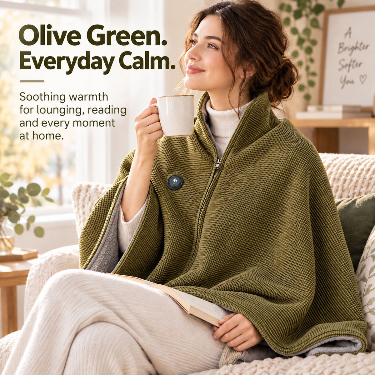 🔥 Wearable Heated Blanket – Cozy Hands-Free Warmth